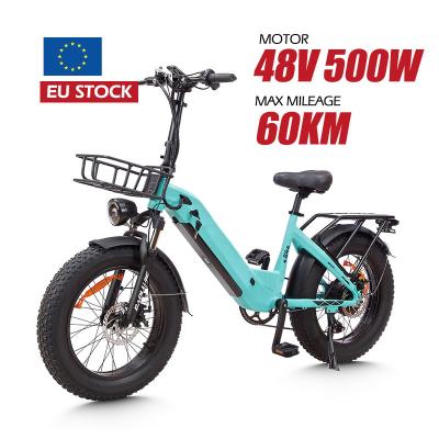 China Aluminum Alloy EU Warehouse Stock Electric City Bike 48V 12AH 500W Electric Dirt Bicycle Mountain Off-road Electric Bike for sale