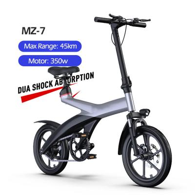 China Carbon Fibre Popular Outdoor Electric Bike 36V 350W Motor Electric Bicycle with APP Cheap Adult Electric Hybrid Bike for sale