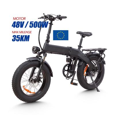 China Aluminum Alloy MZ-10 E-bike 500W 48V Electric Bicycle EU Warehouse Electric Mountain Bike Fat Tire Electric Bicycle for Adult for sale