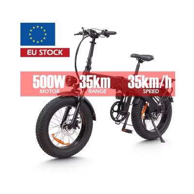 China Aluminum Alloy Cheap 48V 500W Electric Dirt Bike for Adults Electric City Mountain Fat Tire Bikes Folding Ebike for Adults for sale