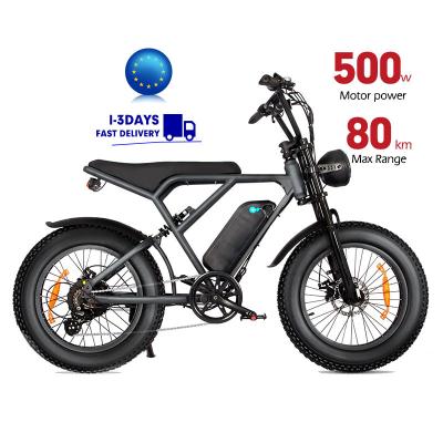 China Aluminum Alloy In Stock 48V 500W Motor Electric Dirt Bike Off Road Electric Bike Motorcycles Electric Fat Tire Mountain Bike for sale