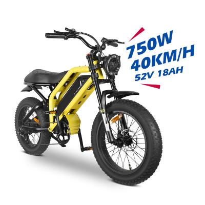 China Aluminum Alloy Wholesale 48V 500W Fat Tire Electric Dirt Bicycle For Sale Mountain Road Electric Hybrid Bike E Motorbike for sale