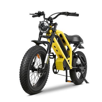 China Aluminum Alloy ELEVIO 20inch Fat Tire Electric Dirt Bike 48V 500W Electric Hybrid Bicycle MTB Electric Bikes Adults E Motorbike for sale