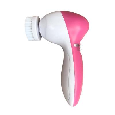 China Wholesale Face Facial Scrub Brush Swivel Exfoliating Massager 5 In 1 For Wrinkles Removal for sale