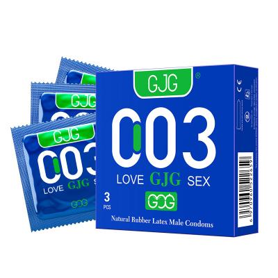 China GJG Condom 3pcs Factory Direct OEM 003 for sale