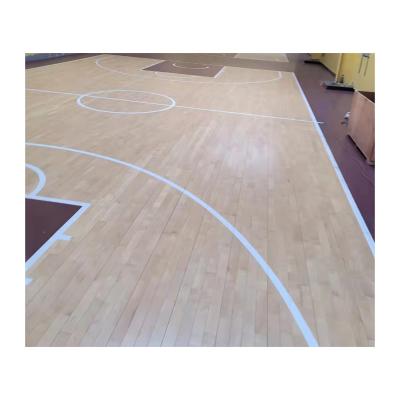 China Modern Maple Basketball Court Flooring Squash Indoor Solid Wood Flooring for sale