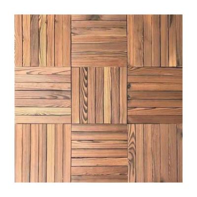 China Modern Popular Hardwood Decking With Plastic Base Wood Flooring for sale