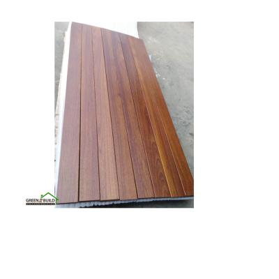 China Modern Waterproof Red Color Merbau Timber Decking for sale