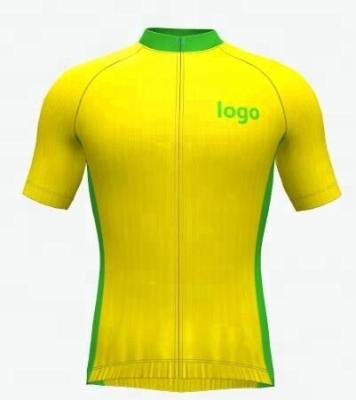 China Breathable 100% Polyester Design Factory Logo Clothing Custom Cycling Jersey for sale