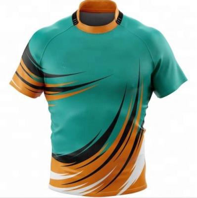 China New designer team sport club rugby rugby uniform high quality quick dry sublimated printing antibacterial tank tops china for sale