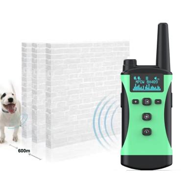 China Viable Wholesale Remote Control Dog Bark Stopper With Automatic Electric Transmitter Dog Training Outdoor Collar 1200M for sale