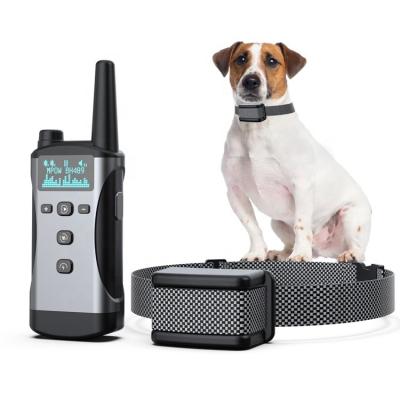 China Durable Waterproof Outdoor Electric Dog Collar Pet Training Collars 2000 Feet Range Remote Control 3 Receivers for sale