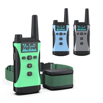 China Sustainable Pet Supplies 2000 Feet Remote Control Waterproof Ipx8 Dog Collar Shock Beep Electric Training Vibration for sale