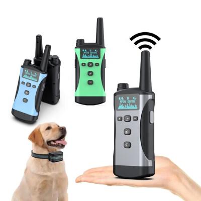 China Sustainable Pet Collars 1200M Shock Vibration Dog Electric Training Collar Walkie Talkie E Collar With Remote for sale