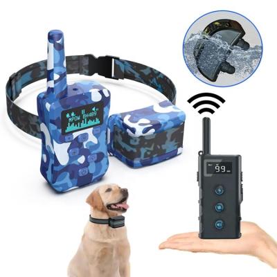 China Safety Shock Buzzer Vibration Pet Training Viable Dog Collar Anti-barking Rechargeable Electric Collar for sale