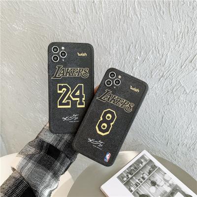 China Eco-friendly Phone Case For Laker Basketball Star IPhone12 11 Pro NBA Memorial Protective Cell Phone Cover Max Phone Cases for sale