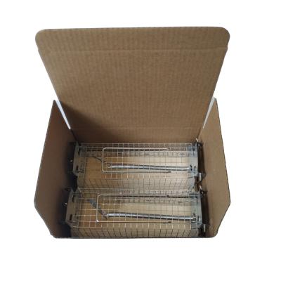 China 2 Europe Popular Mouse Trap Disposable Live Cage Set No Kill Rat Trap Wire Box Live Trap Animal Friendly for sale