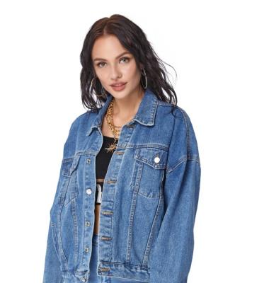 China 2023 New Reversible Jacket With Logo Women Denim Jackets Coats for sale