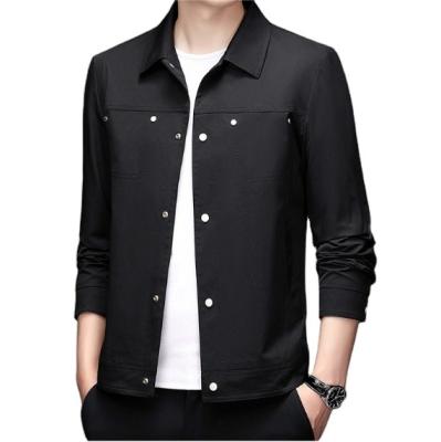 China 2023 QUICK DRY New Spring and Autumn Men's Simple Casual Fashion Men's Solid Color Top Slim Fit Jacket for sale