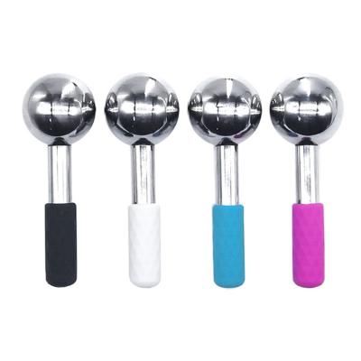 China Face Facial Massager Rejuvenation Skin Globe Ice Coling Wrinkle Remover Stainless Steel Cryo Beauty Roller Hand Held Ice Globes for sale