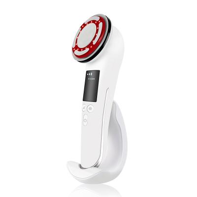 China Anti Aging Wrinkle Remover Skin Care Vibration Photon Light Tightening Hot Cold Cool LED Face Massager RF EMS Home Use Beauty Device for sale