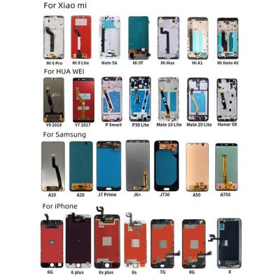 China factory wholesale different brand broken models mobile phone lcd display screen pantallas lcd china fix mobile phone screen lcds for sale