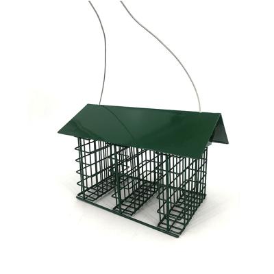 China Sustainable High Quality Environmental Protection Handwork Garden Decoration Metal Bird Weaving Outdoor Feeder for sale