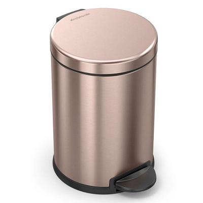 China Environmentally Friendly Large Size 5L Pedal Sustainable Custom Trash Can Trash Can Stainless Steel for sale