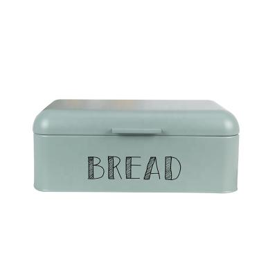 China Eco-Friendly Outdoor Fresh Preservation Kitchen Food Storage Box Keeper Metal Bread Box for sale