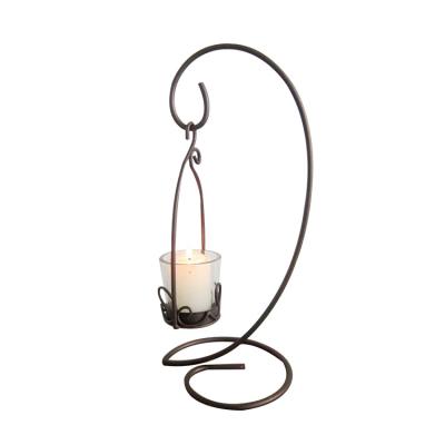 China Retro High Quality Home Indoor Metal Decorations Anti Rust Hanging Candle Holder for sale