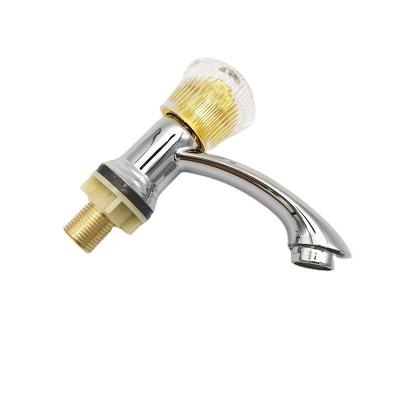 China Southeast Asia Metered Hot Selling Faucets Chrome Plated ABS To Handle Cold Water Zinc Basin Faucet for sale