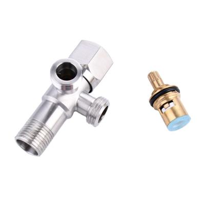 China Southeast Asian Countries Metered Faucets Sell Stainless Steel Angle Valve Copper Spool Chinese Manufacturers With G1/2Inch for sale