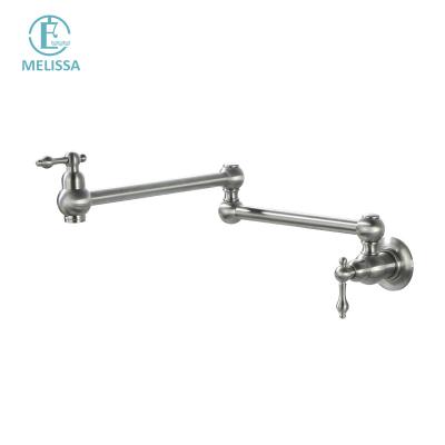 China Hot Sales Swept Swept Folding Rotating Refilling Amazon Nickel Sink Melissa Modern Brass Soup Pot Sense Faucets Water Hole Single Tap Kitchen Faucet for sale