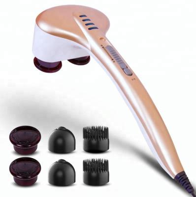 China Dual Body Speed ​​Free Adjustment Electronic Handheld Head Massager With Heating Function LY-606G for sale