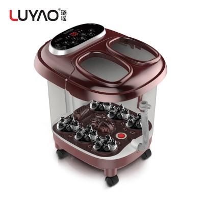 China LUYAO Foot Bath Electric Full Automatic Massager Heated Massage Basin for sale