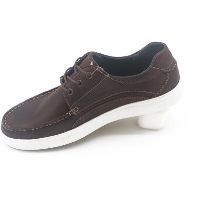 China 2019 Wholesale High Nubuck Leather Anti-odor Boat Shoes Coffee Leather Fashion for sale