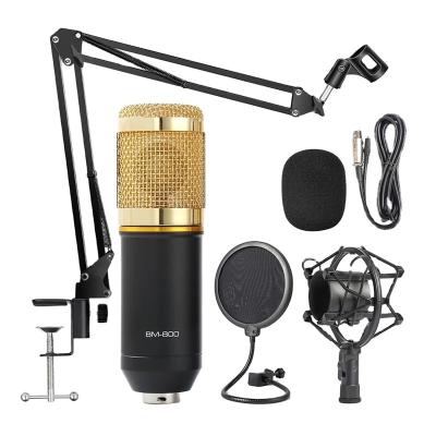 China Gooseneck Microphone Wholesale Bm800 Condenser Microphone Echo With Speaker V8 Sound Card for sale