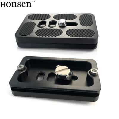 China Professional Wholesale PU-60 Quick Version Camera Plate Accessories PU-60 qr Mount Adapter Bracket Universal Video Camera Quick Release Plate for sale