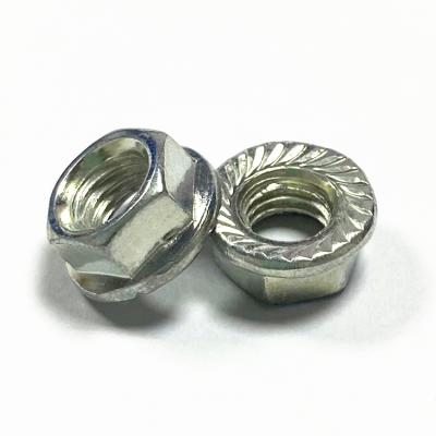 China Heavy Industry Galvanized DIN6923 Carbon Steel M4 M5 M6 M8 M10 Hex Stainless Steel Flange Nut for sale