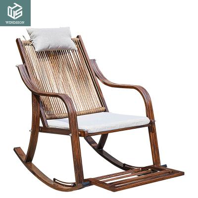 China Durable Stable Wholesale Durable Waterproof Comfortable Leisure Aluminum Garden Rocking Chair for sale