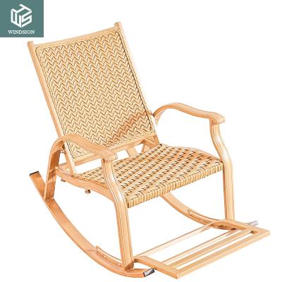 China Durable Wholesale Garden / Balcony / Courtyard Comfortable Leisure Rattan Rocking Chair for sale