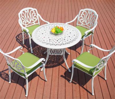 China Eco-friendly\UV Resistant\water Proof\weather Resistant Die Wholesale Aluminum Arm Restaurant Dining Outdoor Patio Furniture hot sale cast aluminum garden chairs hotel top furniture for sale