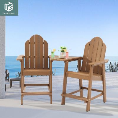 China Modern Wholesale Modern Plastic Dinning Chair Bistro Cafe Restaurant Chair Plastic wooden Bar Chair for sale