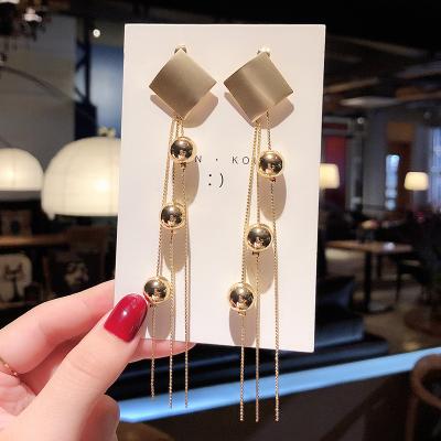 China Korean CLASSIC luxury high quality simulation pearl earrings stud light jewelry long fashion earrings for women wholesale for sale