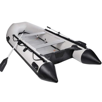 China EN/CE 2 - 6 Persons Kayak Fishing Boat PVC Hypalon Custom Inflatable Fishing Rubber Rowing Boat Tarpaulin With Motor for sale