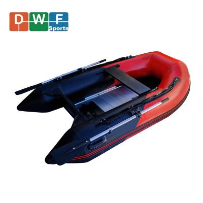 China High Quality PVC 0.9mm PVC Tarpaulin Drop Stitch PVC 0.9mm Rigid Rib 4 Person Fishing Boat Inflatable Dinghy For Sale for sale