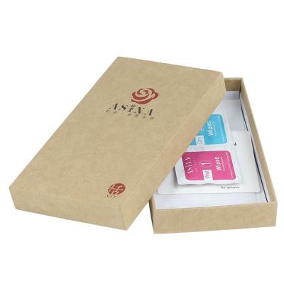 China Recycled Materials Brown Custom Paper Wristband Box for sale