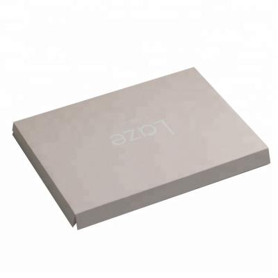 China Recycled Materials 350g White Card Sleeve Clothes Handmade Paper Box With Custom Logo Printing for sale