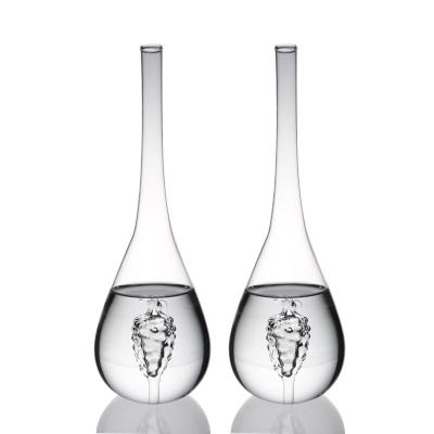 China Generous And Beautiful Clear Crystal Glass Wine Decanter Carafe Heat Resistant Glass Wine Decanter for sale