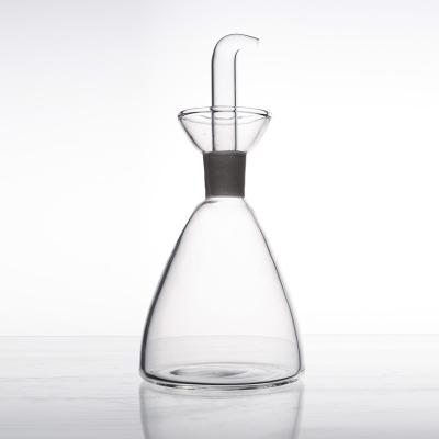 China Olive Oil Dispenser Bottle Clear Viable Glass Bottle Glass Bottle For Oil for sale